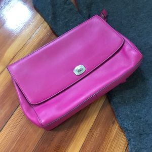 Coach magenta clutch